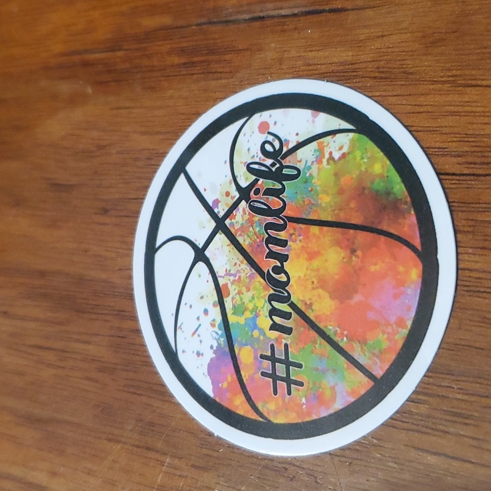 Basketball Momlife Sticker - Picture 2 of 2